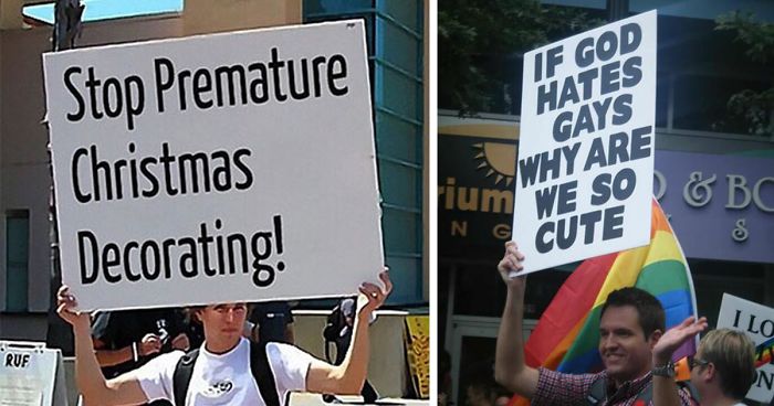 89 Of The Funniest Protest Signs Ever | Bored Panda