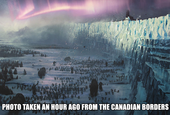 Meanwhile At Canadian Borders...