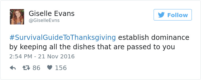 Funny Thanksgiving Tweets