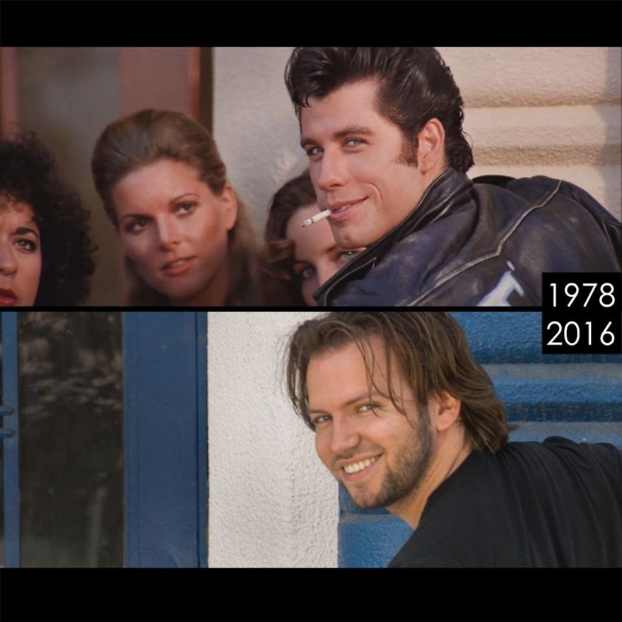 Guy Recreates Then And Now Of Movie Scenes