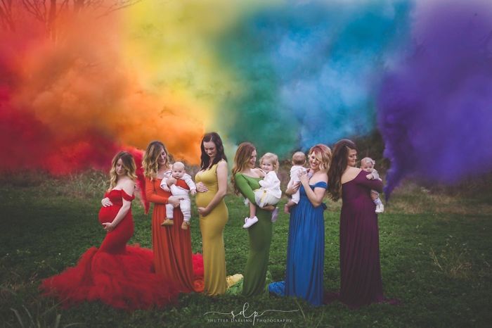 Photographer Gets Women Together For A Magical 'rainbow Baby' Photo Shoot