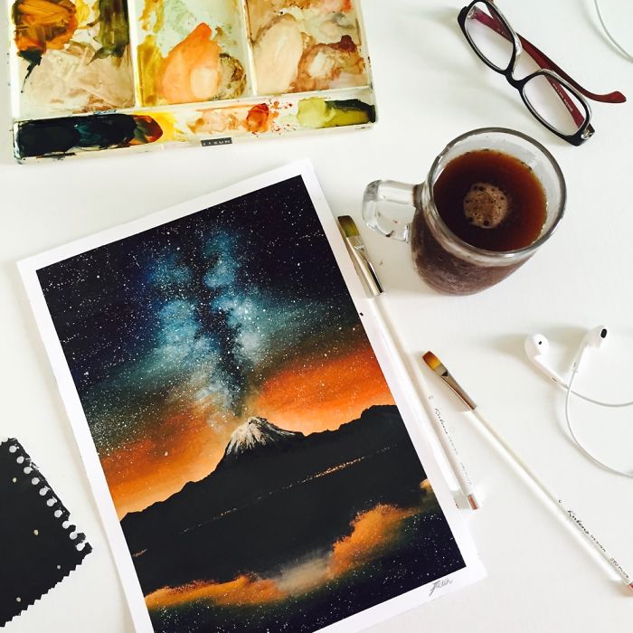 I Draw Pieces Of Nature In Watercolor