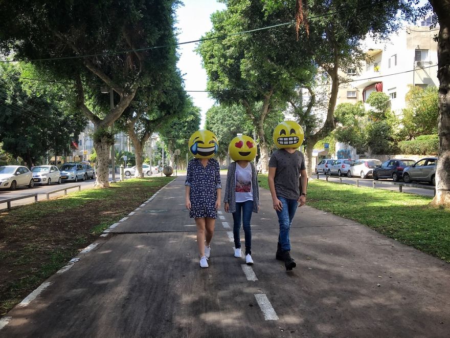 Real Life Emojis In The Streets Of Tel-Aviv