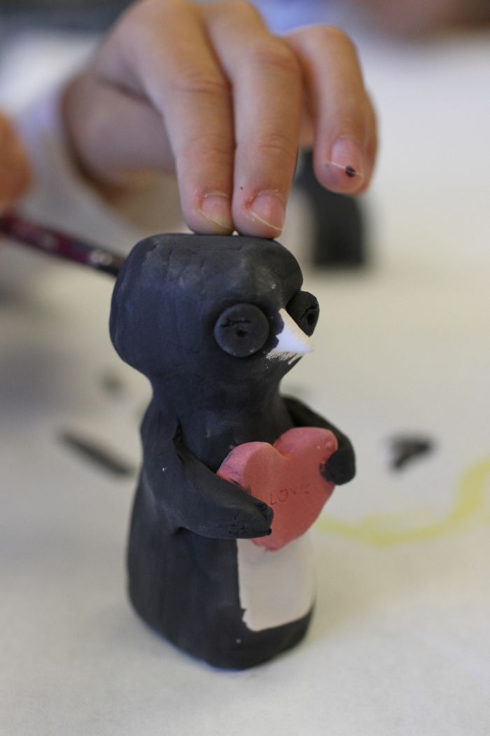Students Make Pottery To Raise Awareness For Penguins