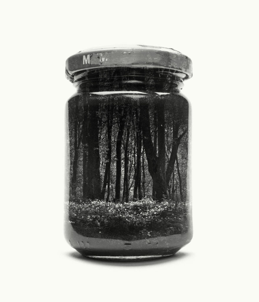 I Collect Landscapes In Jars Using Analog Double Exposures