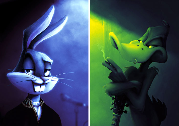 I Created A Fictional Rock Band With The Members From Looney Tunes