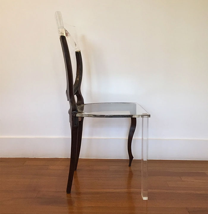 Artist "Fixes" Broken Wood Furniture With Translucent Materials
