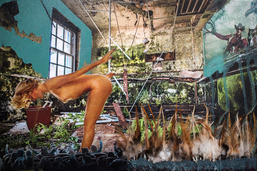 Vintage Magazines + Abandoned Spaces Fuel Unique Artistic Collaboration Vintage Magazines + Abandoned Spaces Fuel Unique Artistic Collaboration