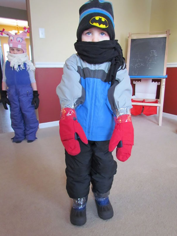Avoid Snow In The Gloves By Using Tape To Cover The Gaps
