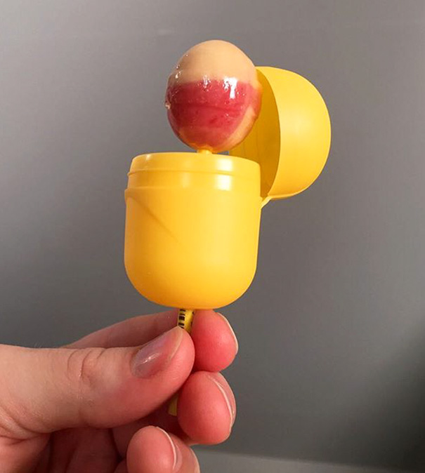 Use A Plastic Egg To Keep Unfinished Lollipop Clean