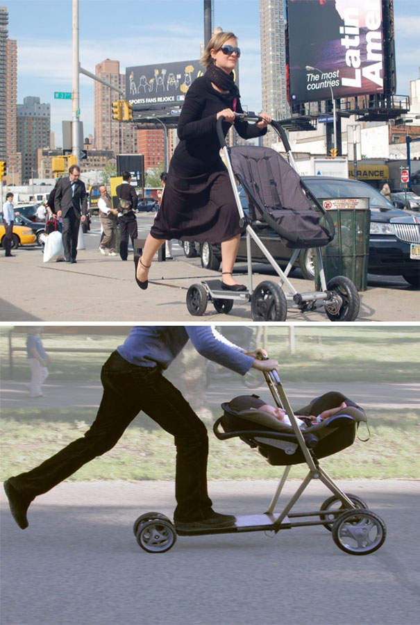 Get A Baby Stroller And Scooter Hybrid To Make Strolling More Fun