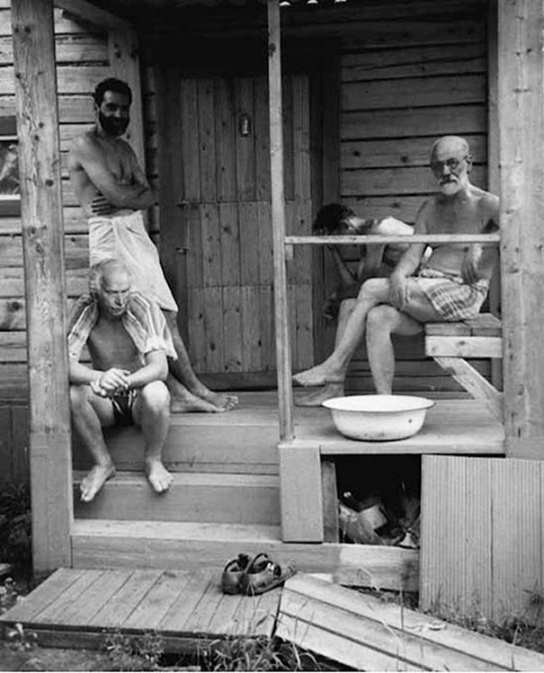 Sigmund Freud And Carl Jung After Sauna, 1907