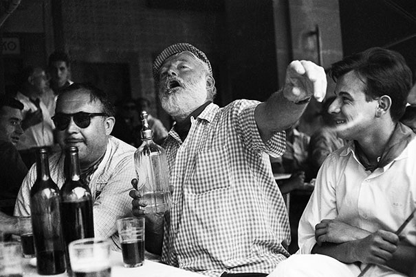 Ernest Hemingway In A Classic Pose, In Cuba