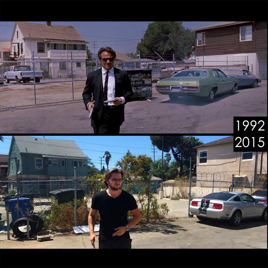 Guy Recreates Then And Now Of Movie Scenes