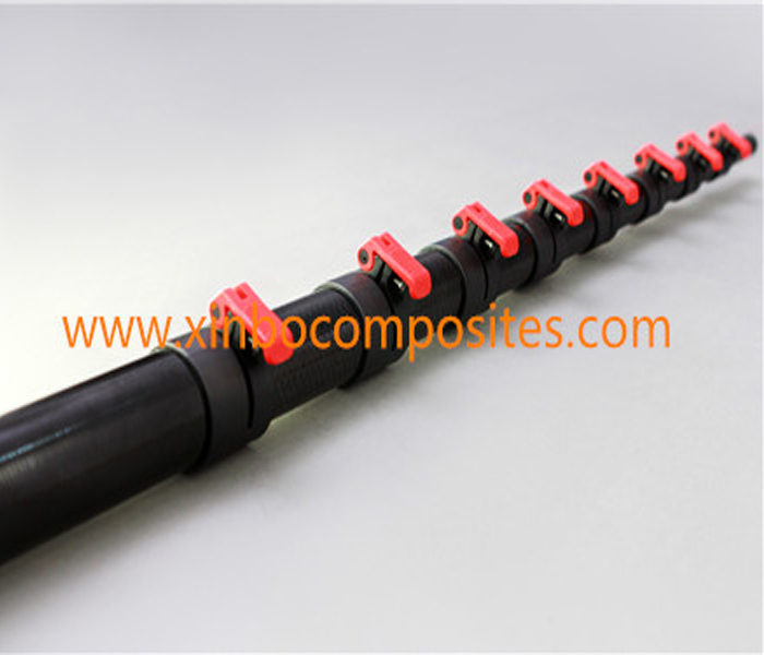 Rigid Carbon Fiber Telescoping Mast Pole Rigid Carbon Fiber Telescoping Mast Pole