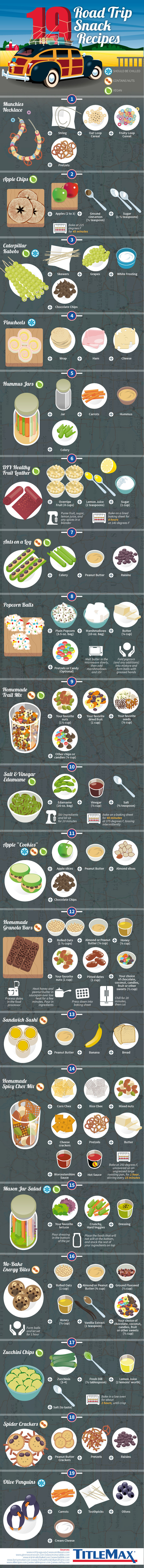 19 Road Trip Snack Recipes