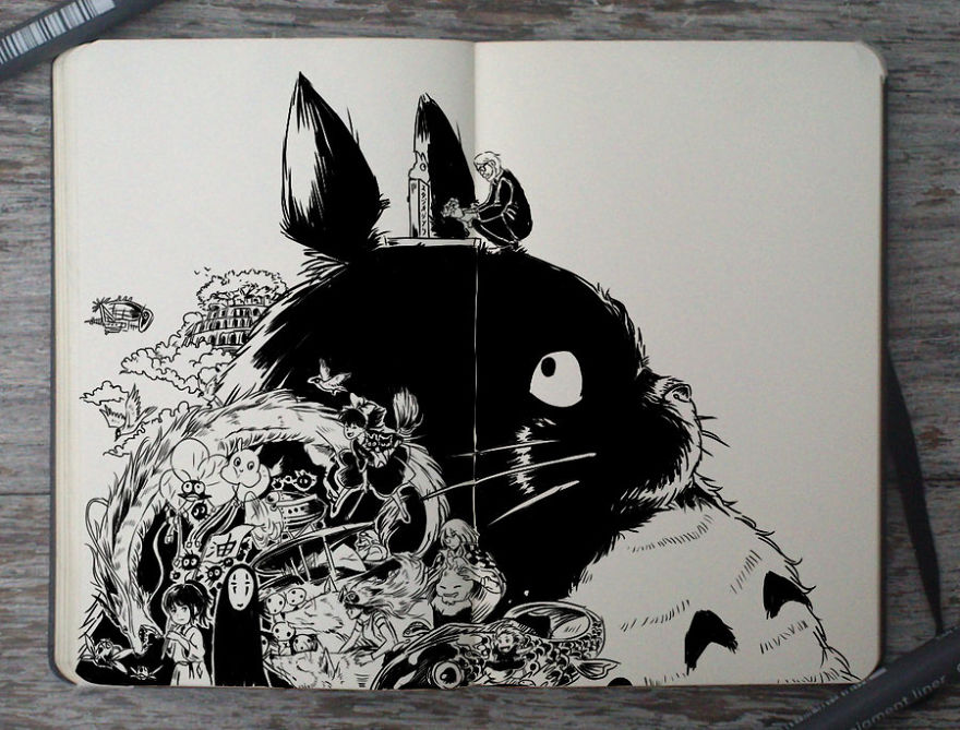 Totoro Drawing By Picolo-Kun