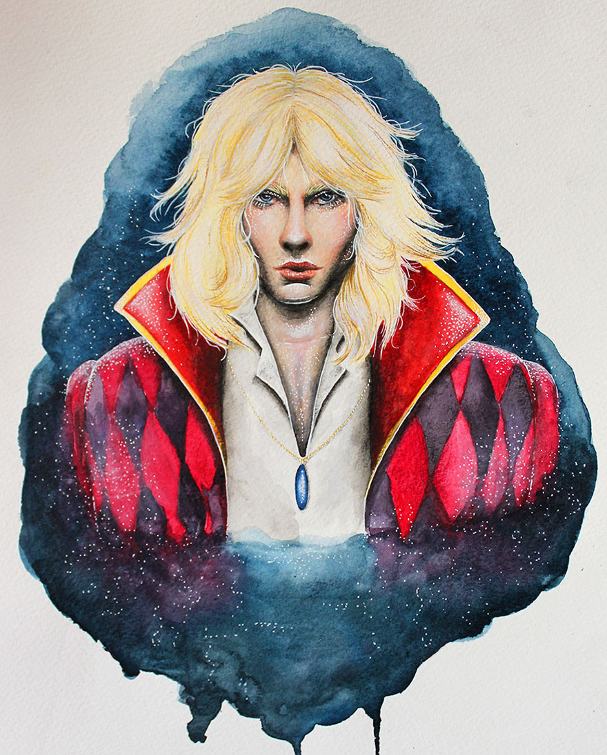 Howl Watercolor And Colored Pencil Drawing By Holly Khraibani