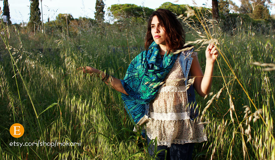 It's A Lovely Second Skin! Moroccan And Bohemian Silk Shawls By Mokami