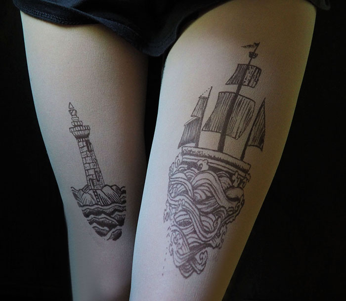 Lighthouse Ship Tights