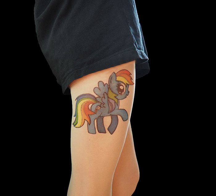 My Little Pony Rainbow Dash Tattoo Tights