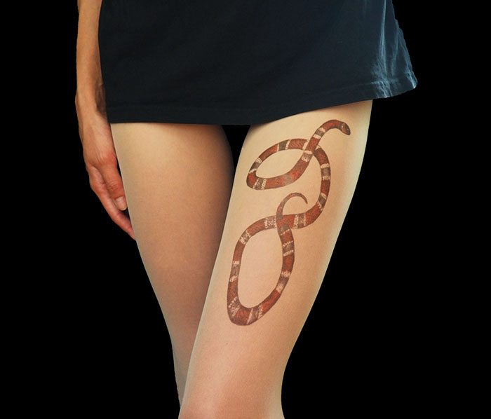 Snake Tattoo Tights