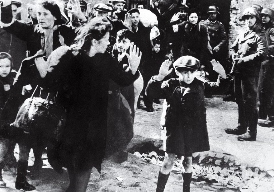 Jewish Boy Surrenders In Warsaw, 1943