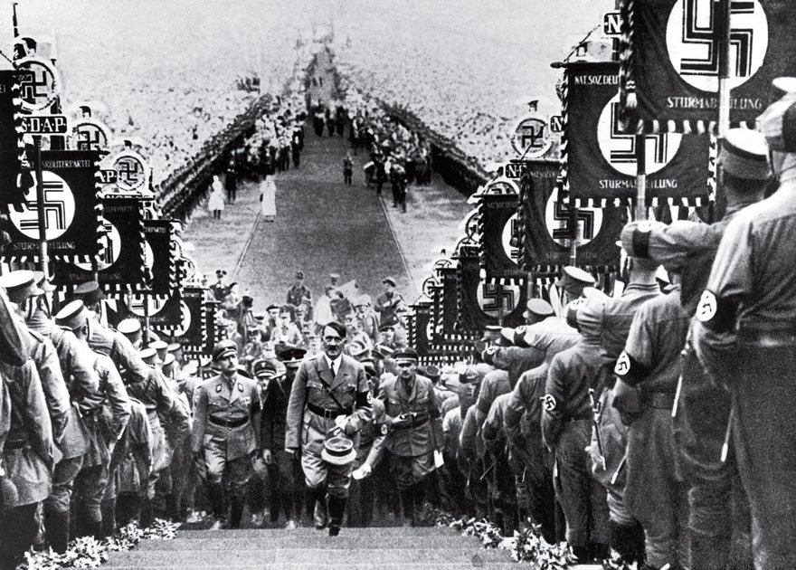 Hitler At A Nazi Party Rally, Heinrich Hoffmann, 1934