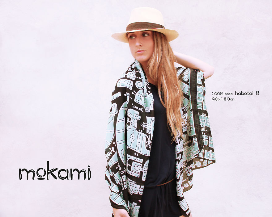 Bohemian And Moroccan Silk Scarves