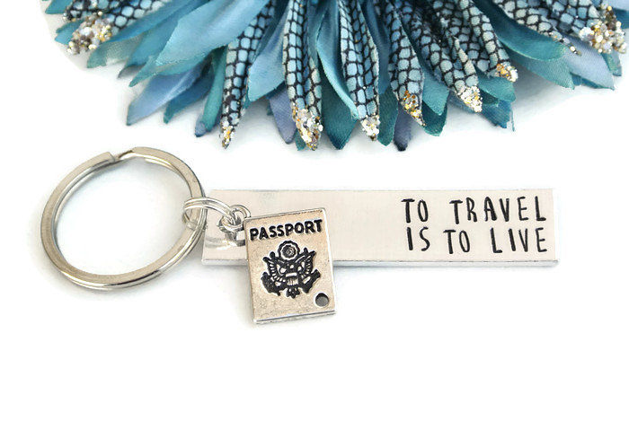 To Travel Is To Live Keychain