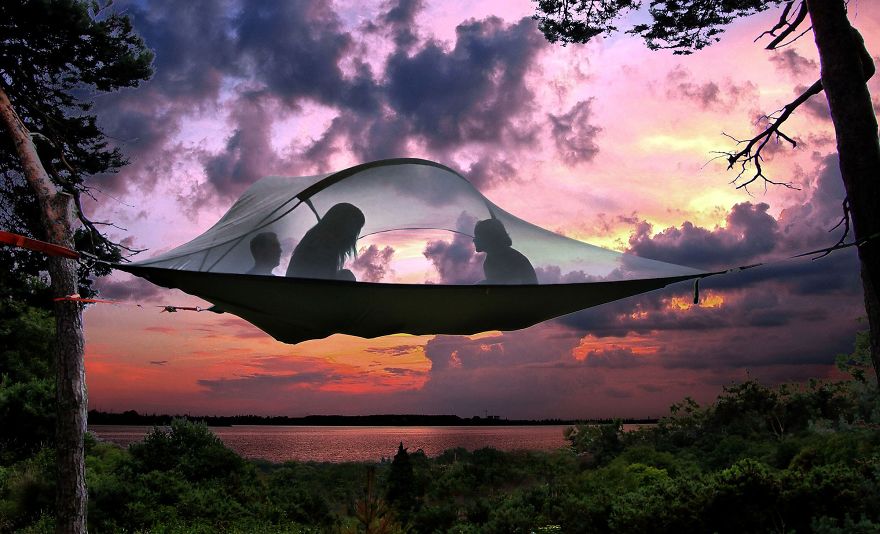 floating tree tent