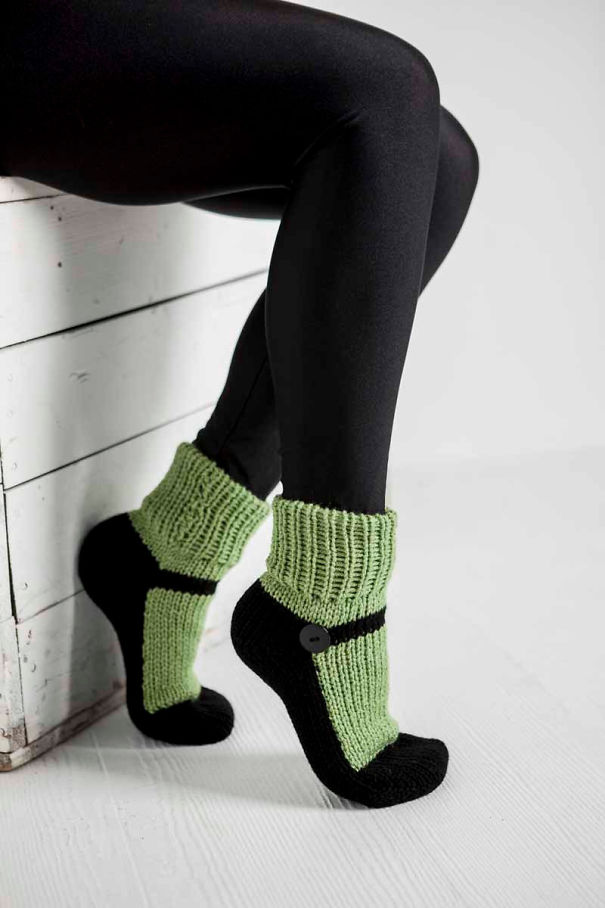 Mary Jane Slippers Socks