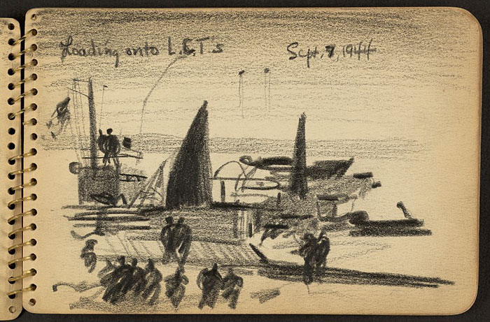 Soldiers With Landing Craft Tanks