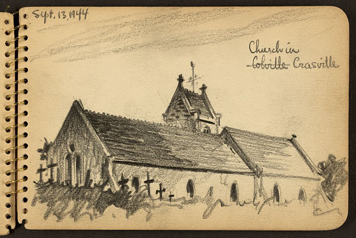 Church In Crasville, Manche, France