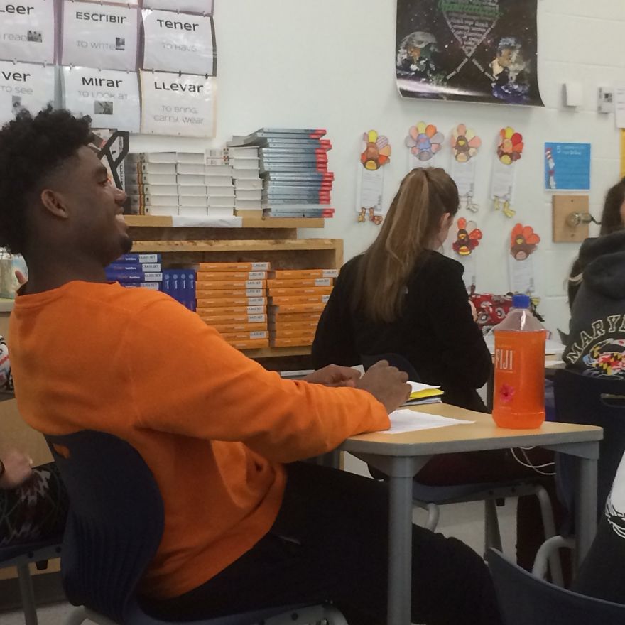 Girl Secretly Documents Her Classmate Matching His Shirt To Drink Every Day