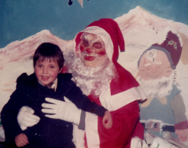 Creepy Masked Santa Cops A Feel