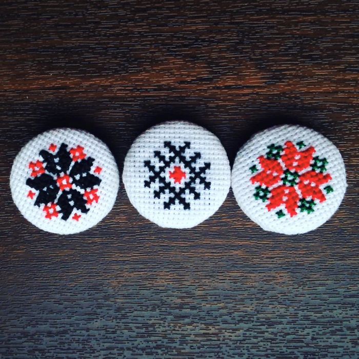 Brooches With Traditional Patterns