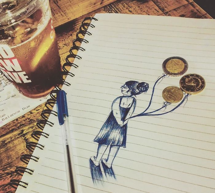 I Draw Sketches With Everyday Objects