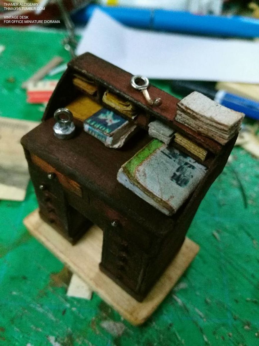 Miniature Vintage Desk Of My New Project