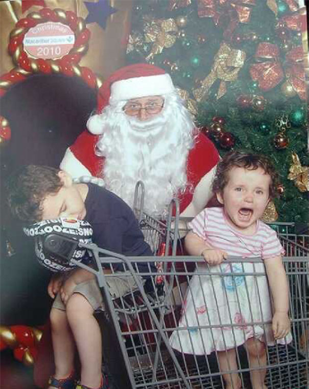 Creepy Santa Shops At Walmart/