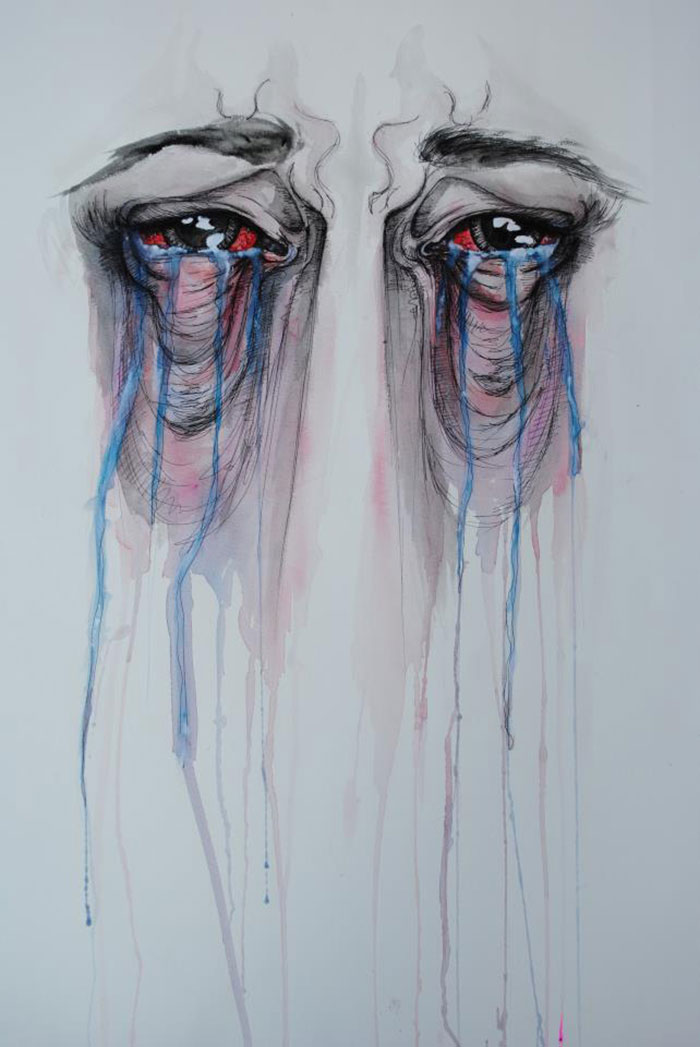 Depression concept artwork stock illustration. Illustration of adolescence  - 93856204