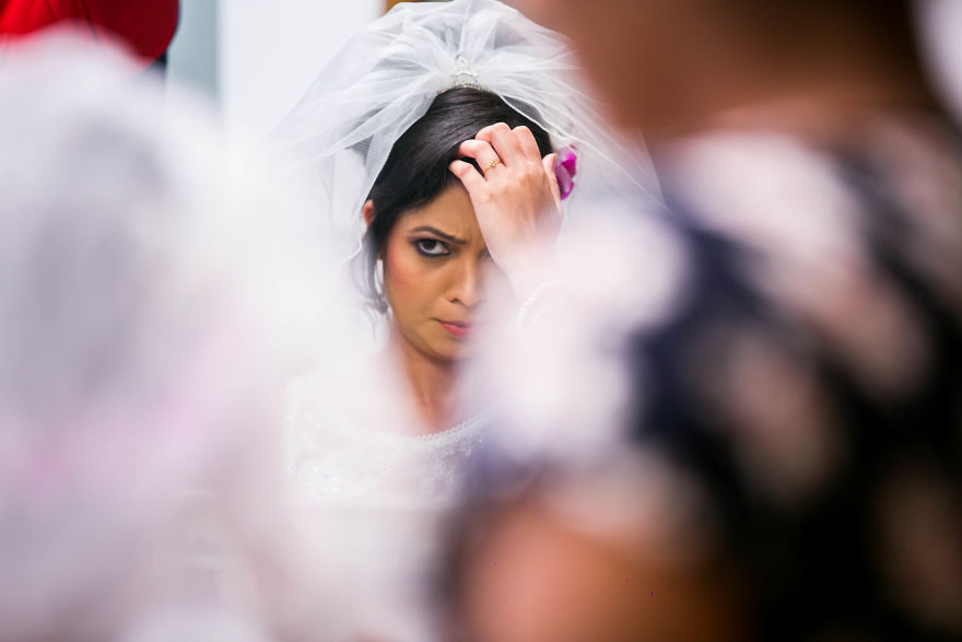 Indian Couple Getting Ready On Their Wedding Day