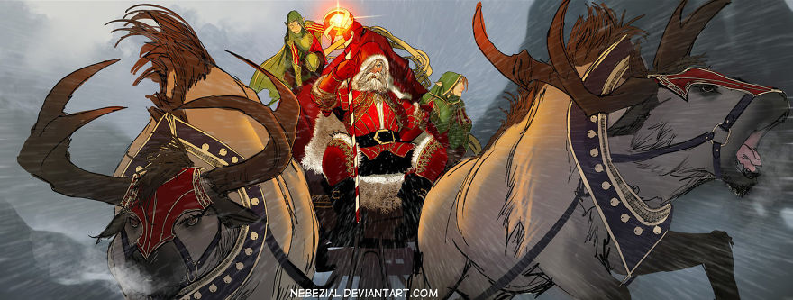 The Best (and Weirdest) Santa Fan Art On The Internet The Best (and Weirdest) Santa Fan Art On The Internet