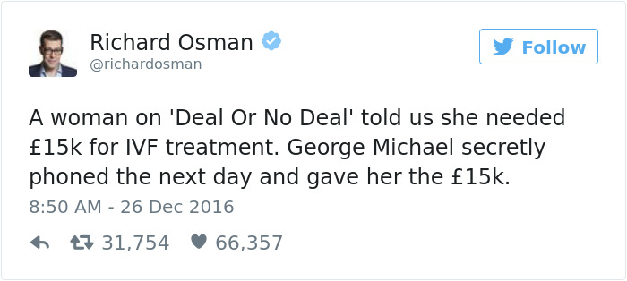 People Are Sharing Stories About George Michael's Incredible Generosity