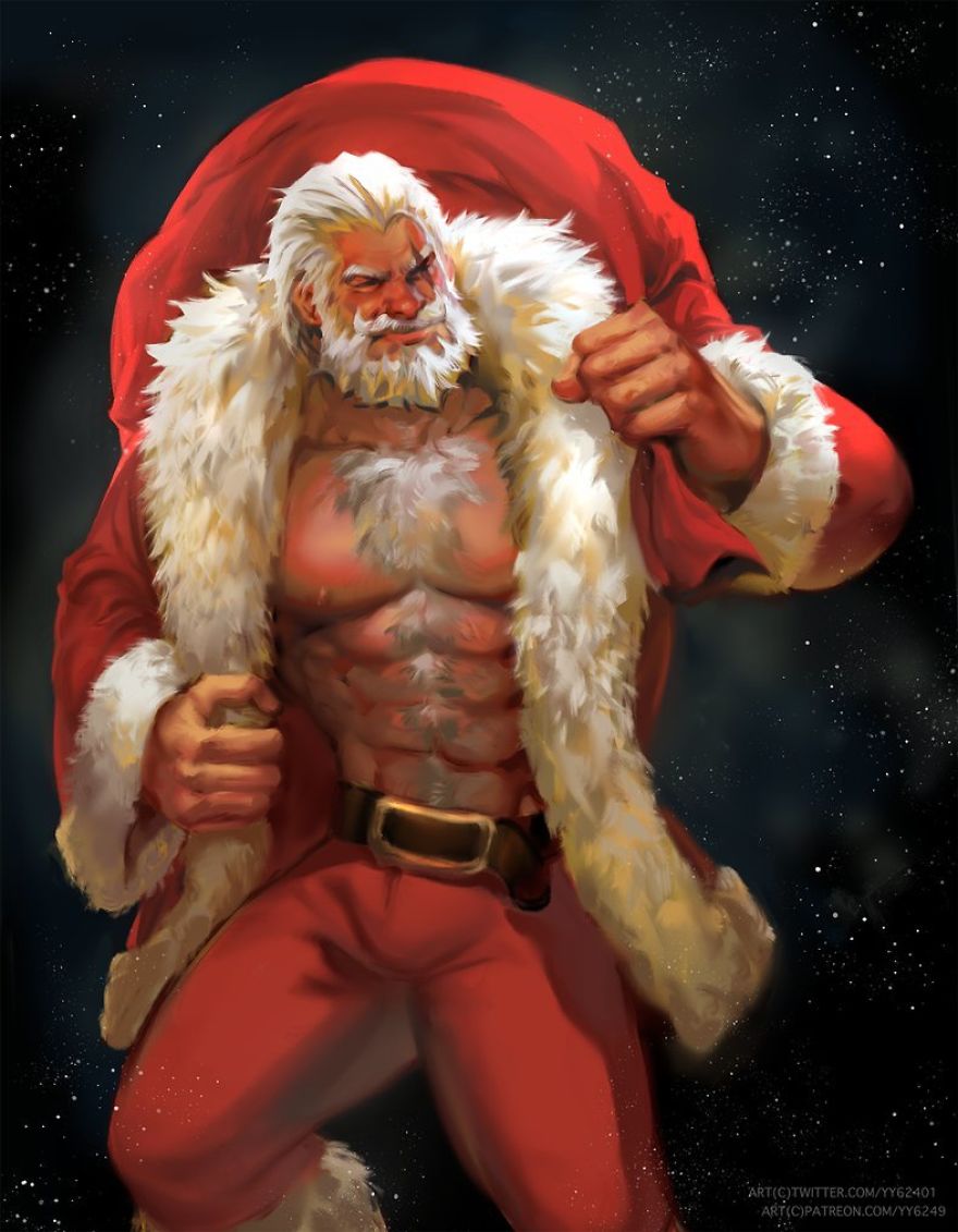 The Best (and Weirdest) Santa Fan Art On The Internet The Best (and Weirdest) Santa Fan Art On The Internet