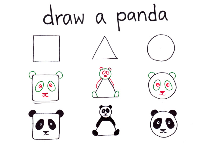 How To Draw Any Animal From A Square, A Triangle And A Circle