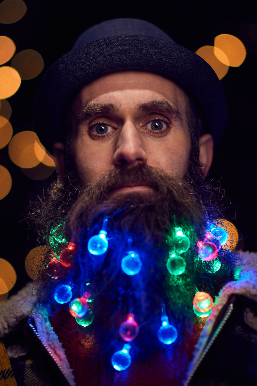 Beard Lights Will Turn Your Beard Into A Christmas Tree