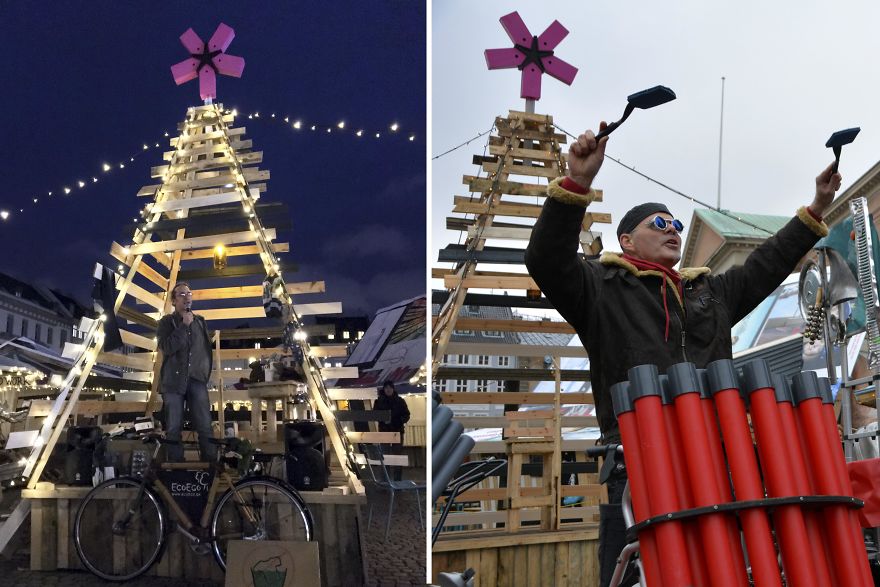This Christmas Market Is Made Of Trash