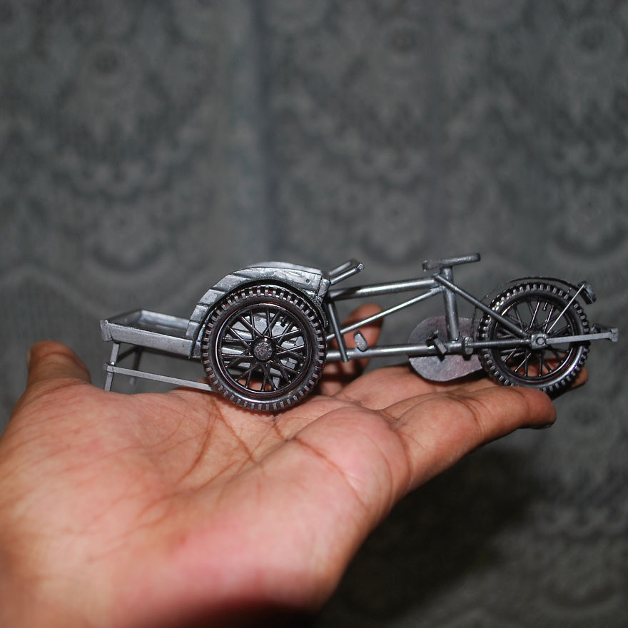 I Made Penang Trishaw Out From Pencil Lead