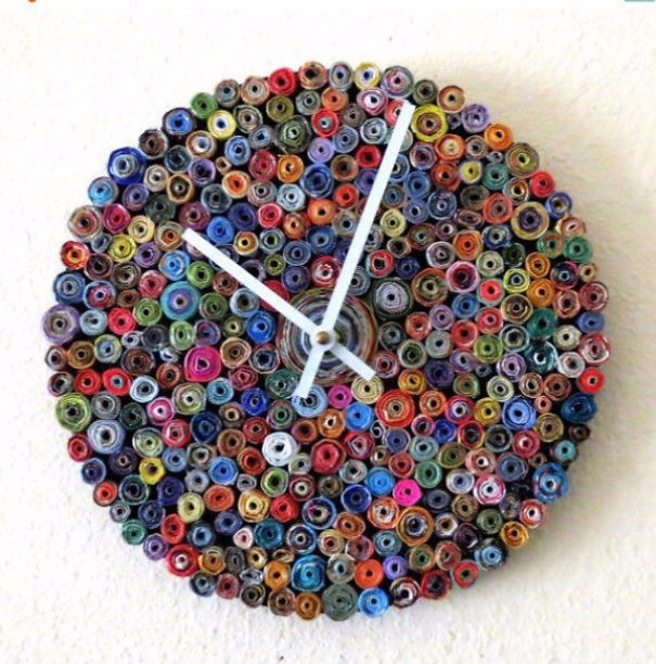 I Make These Eco-Friendly Wall Clocks From Paper And Records! I Make These Eco-Friendly Wall Clocks From Paper And Records!